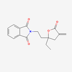 2-(2-(2-Ethyl-4-methylene-5-oxotetrahydro-2-furanyl)ethyl)-1H-isoindole-1,3(2H)-dione