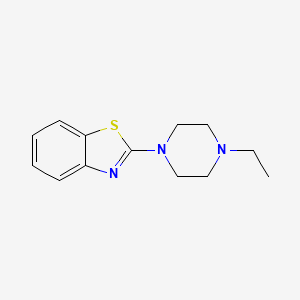 molecular formula C13H17N3S B12159448 2-(4-Ethylpiperazin-1-yl)-1,3-benzothiazole 