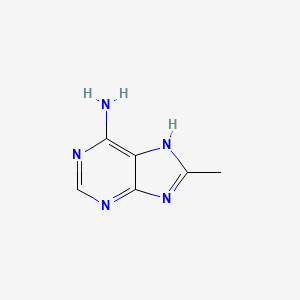 molecular formula C6H7N5 B1215947 8-甲基-7H-嘌呤-6-胺 CAS No. 22387-37-7