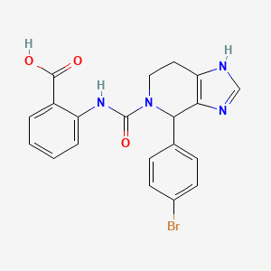 2-({[4-(4-bromophenyl)-1,4,6,7-tetrahydro-5H-imidazo[4,5-c]pyridin-5-yl]carbonyl}amino)benzoic acid