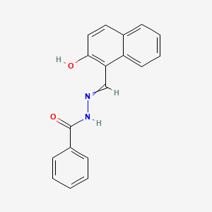 B1215952 Benzoic acid, ((2-hydroxy-1-naphthalenyl)methylene)hydrazide CAS No. 15017-21-7