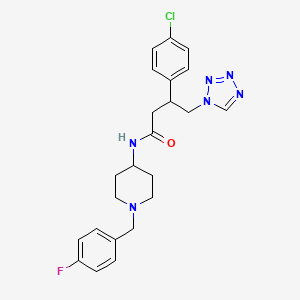 molecular formula C23H26ClFN6O B12159520 C23H26ClFN6O 