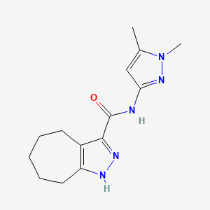 N-(1,5-dimethyl-1H-pyrazol-3-yl)-2,4,5,6,7,8-hexahydrocyclohepta[c]pyrazole-3-carboxamide