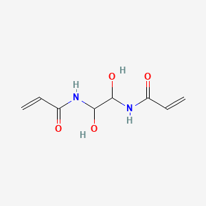 molecular formula C8H12N2O4 B1215955 N,N'-(1,2-二羟基乙烯)双丙烯酰胺 CAS No. 868-63-3