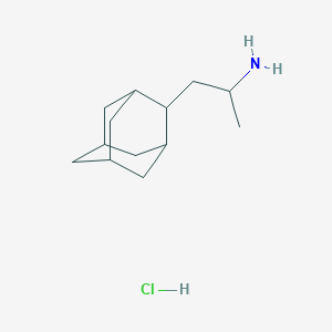 B1215967 Tricyclo(3.3.1.1(3,7))decane-2-ethanamine, alpha-methyl-, hydrochloride CAS No. 74158-14-8