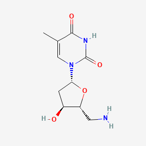 molecular formula C10H15N3O4 B1215968 5'-氨基-5'-脱氧胸苷 CAS No. 25152-20-9