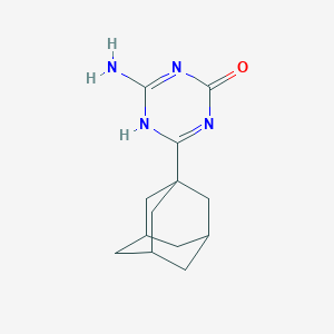 molecular formula C13H18N4O B121597 4-(金刚烷-1-基)-6-氨基-1,3,5-三嗪-2-醇 CAS No. 151250-94-1