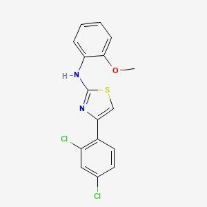 4-(2,4-dichlorophenyl)-N-(2-methoxyphenyl)-1,3-thiazol-2-amine