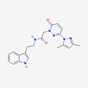 2-[3-(3,5-dimethyl-1H-pyrazol-1-yl)-6-oxopyridazin-1(6H)-yl]-N-[2-(1H-indol-3-yl)ethyl]acetamide