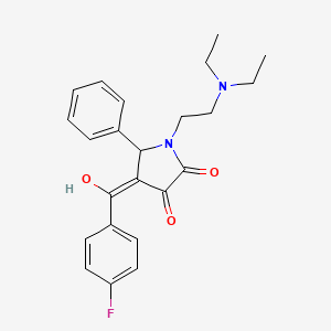 1-[2-(diethylamino)ethyl]-4-[(4-fluorophenyl)carbonyl]-3-hydroxy-5-phenyl-1,5-dihydro-2H-pyrrol-2-one