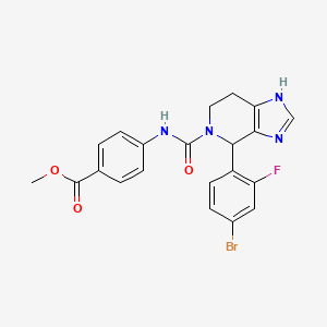 methyl 4-({[4-(4-bromo-2-fluorophenyl)-3,4,6,7-tetrahydro-5H-imidazo[4,5-c]pyridin-5-yl]carbonyl}amino)benzoate