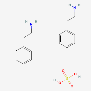 molecular formula C16H24N2O4S B1215982 Diphenethylamine sulfate CAS No. 5471-08-9
