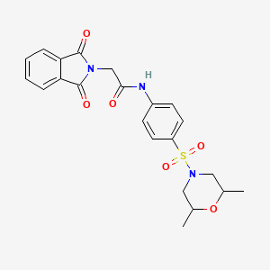 N-{4-[(2,6-dimethylmorpholin-4-yl)sulfonyl]phenyl}-2-(1,3-dioxo-1,3-dihydro-2H-isoindol-2-yl)acetamide