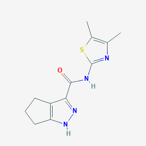 N-(4,5-dimethyl-1,3-thiazol-2-yl)-1,4,5,6-tetrahydrocyclopenta[c]pyrazole-3-carboxamide