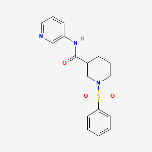 1-(benzenesulfonyl)-N-(pyridin-3-yl)piperidine-3-carboxamide