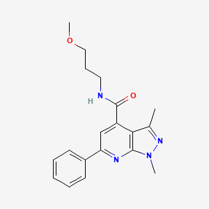 N-(3-methoxypropyl)-1,3-dimethyl-6-phenyl-1H-pyrazolo[3,4-b]pyridine-4-carboxamide