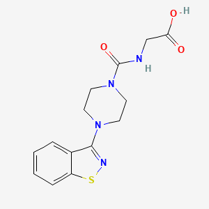 N-{[4-(1,2-benzothiazol-3-yl)piperazin-1-yl]carbonyl}glycine