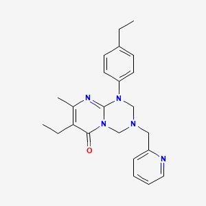 7-ethyl-1-(4-ethylphenyl)-8-methyl-3-(pyridin-2-ylmethyl)-1,2,3,4-tetrahydro-6H-pyrimido[1,2-a][1,3,5]triazin-6-one