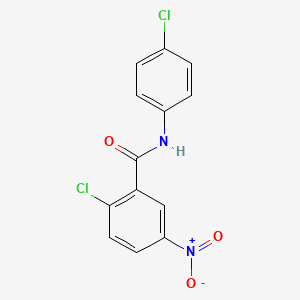 molecular formula C13H8Cl2N2O3 B1215999 2-chloro-N-(4-chlorophenyl)-5-nitrobenzamide 