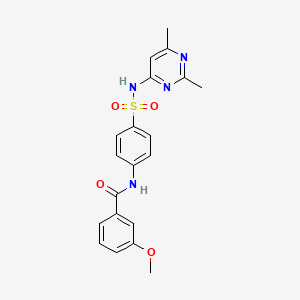 N-{4-[(2,6-dimethylpyrimidin-4-yl)sulfamoyl]phenyl}-3-methoxybenzamide