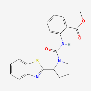 Methyl 2-({[2-(1,3-benzothiazol-2-yl)pyrrolidin-1-yl]carbonyl}amino)benzoate