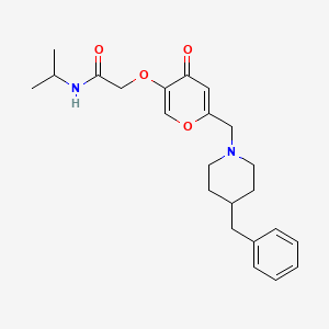 2-({6-[(4-benzylpiperidin-1-yl)methyl]-4-oxo-4H-pyran-3-yl}oxy)-N-(propan-2-yl)acetamide