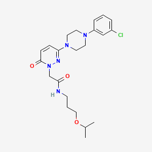 2-{3-[4-(3-chlorophenyl)piperazin-1-yl]-6-oxopyridazin-1(6H)-yl}-N-[3-(propan-2-yloxy)propyl]acetamide