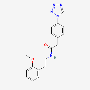 N-[2-(2-methoxyphenyl)ethyl]-2-[4-(1H-tetrazol-1-yl)phenyl]acetamide