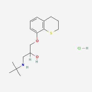molecular formula C16H26ClNO2S B1216034 Tertatolol hydrochloride CAS No. 33580-30-2