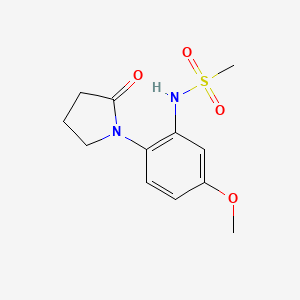 N-[5-methoxy-2-(2-oxopyrrolidin-1-yl)phenyl]methanesulfonamide