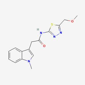 N-(5-(methoxymethyl)-1,3,4-thiadiazol-2-yl)-2-(1-methyl-1H-indol-3-yl)acetamide