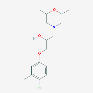 molecular formula C16H24ClNO3 B12160395 1-(4-Chloro-3-methylphenoxy)-3-(2,6-dimethylmorpholin-4-yl)propan-2-ol 