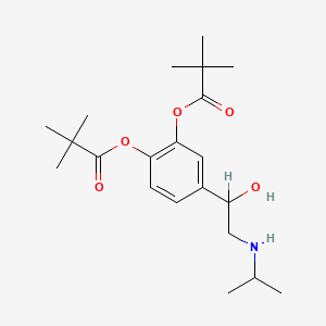 molecular formula C21H33NO5 B1216040 Dipivaloylisoproterenol CAS No. 65114-85-4