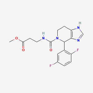 methyl 3-(4-(2,5-difluorophenyl)-4,5,6,7-tetrahydro-3H-imidazo[4,5-c]pyridine-5-carboxamido)propanoate