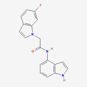 2-(6-fluoro-1H-indol-1-yl)-N-(1H-indol-4-yl)acetamide