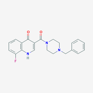 molecular formula C21H20FN3O2 B12160430 (4-Benzylpiperazin-1-yl)(8-fluoro-4-hydroxyquinolin-3-yl)methanone 