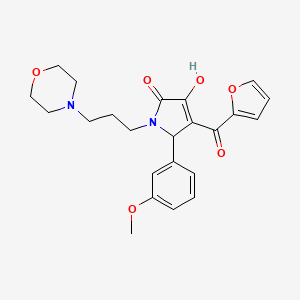 4-(2-Furylcarbonyl)-3-hydroxy-5-(3-methoxyphenyl)-1-(3-morpholin-4-ylpropyl)-3-pyrrolin-2-one