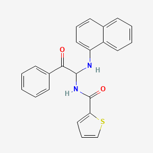 N-[1-(naphthalen-1-ylamino)-2-oxo-2-phenylethyl]thiophene-2-carboxamide