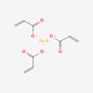 molecular formula C9H9FeO6 B1216049 Feracryl CAS No. 15773-23-6