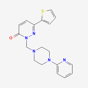 2-{[4-(pyridin-2-yl)piperazin-1-yl]methyl}-6-(thiophen-2-yl)pyridazin-3(2H)-one