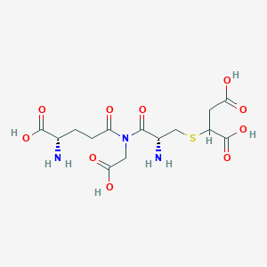 molecular formula C14H21N3O10S B1216060 S-(1,2-Dicarboxyethyl)cysteinyl-N-gamma-glutamylglycine 