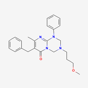 7-Benzyl-3-(3-methoxypropyl)-8-methyl-1-phenyl-2,4-dihydropyrimido[1,2-a][1,3,5]triazin-6-one