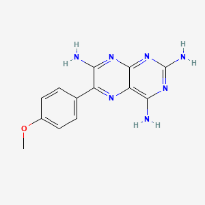 molecular formula C13H13N7O B1216062 2,4,7-Pteridinetriamine, 6-(4-methoxyphenyl)- CAS No. 5113-30-4