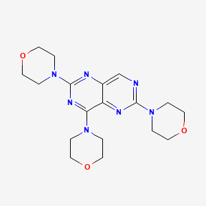 B1216070 2,4,6-Trimorpholinopyrimido(5,4-d)pyrimidine CAS No. 13665-58-2
