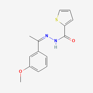 N'-[(1Z)-1-(3-methoxyphenyl)ethylidene]thiophene-2-carbohydrazide