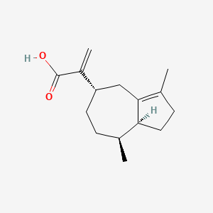 molecular formula C15H22O2 B1216076 Aciphyllic acid CAS No. 57110-46-0