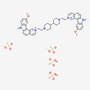 molecular formula C50H64N6O14S4 B1216082 Ditercalinium mesylate CAS No. 99465-99-3