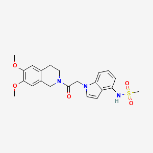 N-{1-[2-(6,7-dimethoxy-3,4-dihydroisoquinolin-2(1H)-yl)-2-oxoethyl]-1H-indol-4-yl}methanesulfonamide