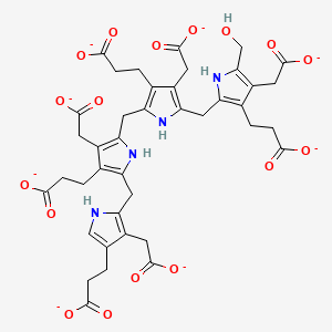 molecular formula C40H46N4O17 B1216086 Preuroporphyrinogen(8-) CAS No. 73023-76-4