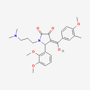 5-(2,3-dimethoxyphenyl)-1-[3-(dimethylamino)propyl]-3-hydroxy-4-[(4-methoxy-3-methylphenyl)carbonyl]-1,5-dihydro-2H-pyrrol-2-one